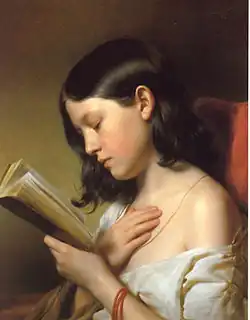 Jeune fille lisant (1850), Vienne, Belvédère (Vienne)