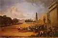 Parade à Potsdam, vers 1830.