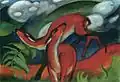 Rote Rehe II, 1912, huile sur toile (70&nbsp;×&nbsp;100&nbsp;cm), Neue Pinakothek (Munich).