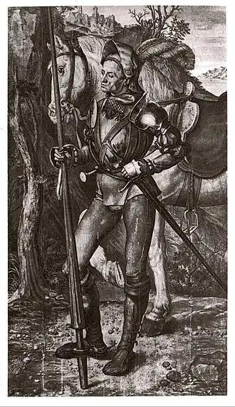Portrait de Franz von Sickingen par Albrecht Dürer (?), Les Lettres et les arts (1889).