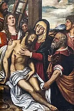 Déposition , par Niccolò Frangipane.