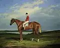 Fraser with Mr. Miller Up (Fraser, monté par monsieur Miller), peinture à l’huile, 1854, Musée des beaux-arts du Canada