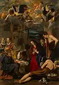 L'Adoration des bergers (vers 1613), huile sur toile, 144&nbsp;×&nbsp;101&nbsp;cm, Musée de l'Ermitage.