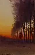 Sunrise through the Trees, sans date