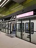 Rame de métro à la station Frederiksberg Allé (M3)