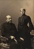 L'évêque Fredrik Nielsen&nbsp;(da) et son épouse.