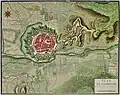 Carte historique de Fribourg et de ses alentours dans la bibliothèque nationale de France à Paris