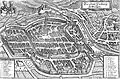 1644 (Schlossberg avec le château sur la cathédrale).