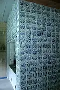 Carreaux avec scènes bibliques à l'Écomusée au Schleswig-Holstein (Allemagne)