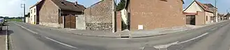 Pâté de maisons à l'intérieur duquel ont été creusés les puits Jeanne Colard nos&nbsp;1, 2 et 3.