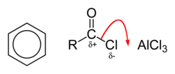 FC acylation step 1