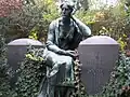 Enterrement de Schumann-Recke, sculpture d'Otto Stichling&nbsp;(de), vers 1906