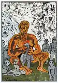 Prométhée modelant des hommes, 1988