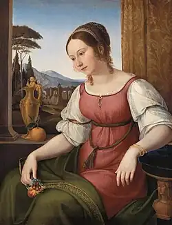 Wilhelm von Schadow, Portrait d'une jeune Romaine (Angelina Magtti), 1818