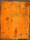 Paul Klee, Fruits on Red (1930)
