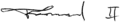 Signature de Fouad IIفؤاد الثاني