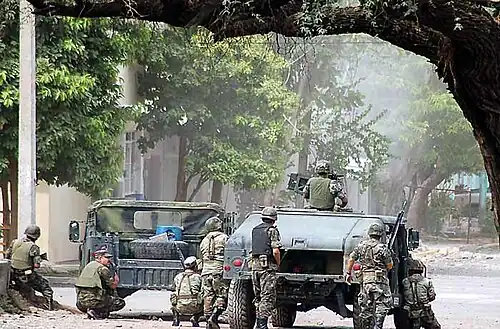 Militaires mexicains à Michoacán en 2007