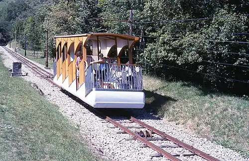 Le funiculaire de Saint-Hilaire-du-Touvet.