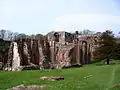 Vue sud-est de l’abbaye.