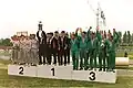 Cérémonie de remise des prix des JO des pompiers 1989
