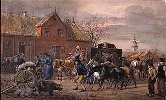 Auberge à Halland, 1863.