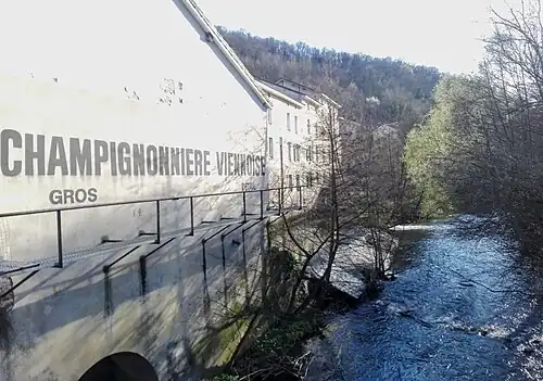 ancienne usine d'ouate et coton 2km en amont