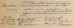 Acte de sépulture de Gédéon Ouimet. 26 avril 1905. Paroisse Notre-Dame de la ville de Montréal.