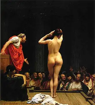 Jean-Léon Gérôme, Marché romain aux esclaves, 1886
