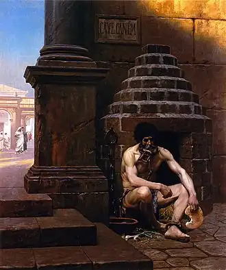 Cave canem, prisonnier de guerre à Rome, au Musée Jean-Léon Gérôme de Vesoul.