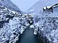 La Göschenerreuss à Göschenen durant l'hiver 2018.