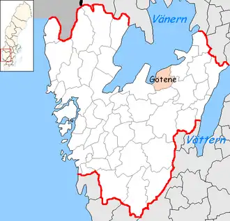 Localisation de Götene