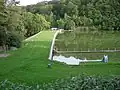 Lac de montagne et installations balnéaires