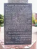 L'inscription en polonais