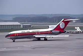 Le Boeing 727 de :Dan-Air&nbsp;(en) impliqué (G-BDAN), photographié peu avant l'accident.