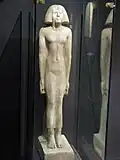 Statue de Meresânkh ; yeux incrustés ; provenance Gizeh