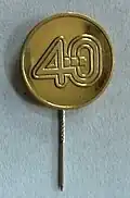 Insigne pour le 40e anniversaire de la RDA