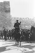 Le général Allenby entre à Jérusalem le 11 décembre 1917.