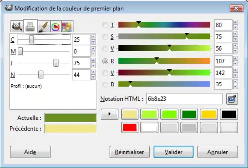 Calcul GIMP