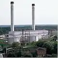 Centrale électrique à turbine à gaz.
