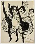 Dancers, 1906, encre sur papier (44,8 × 34,9 cm), musée Solomon R. Guggenheim, New York.