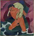 Knabe mit Lamm; Der gute Hirte, 1911, huile sur toile (88&nbsp;×&nbsp;83,8&nbsp;cm), musée Solomon R. Guggenheim (New York).