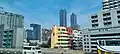G Tower (159 m) et les 2 gratte-ciel One9Five Asoke-Rama 9 Tower I et Tower II (248 m)