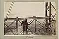Gabriel Martin sur le pont transbordeur de Rouen