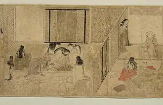 Rouleau des êtres affamés, XIIe siècle, musée national de Tokyo.