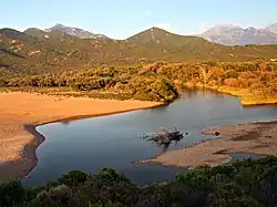 Le delta du Fango à Galéria (Filosorma).