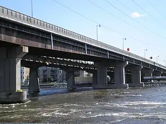 Pont Galipeault vu de l'ouest.