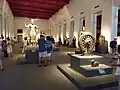 Roue de la loi de style Dvaravati (Roue du Dharma ; Dharmachakra) et Vishnou de Takua Pa