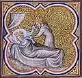 Grandes Chroniques de France de Charles&nbsp;V, Bibliothèque nationale de France, manuscrit Fr. 2813, fo&nbsp;31&nbsp;ro, vers 1370-1379.