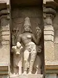 Ardhanari, Shiva androgyne, mur Sud