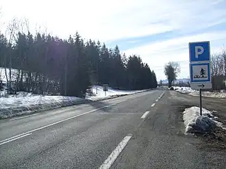 La RN 85 au col Bayard en direction de Gap.